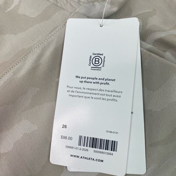 Athleta Women's Brooklyn Camo Jogger Size 26 Tan NWT - Picture 7 of 16